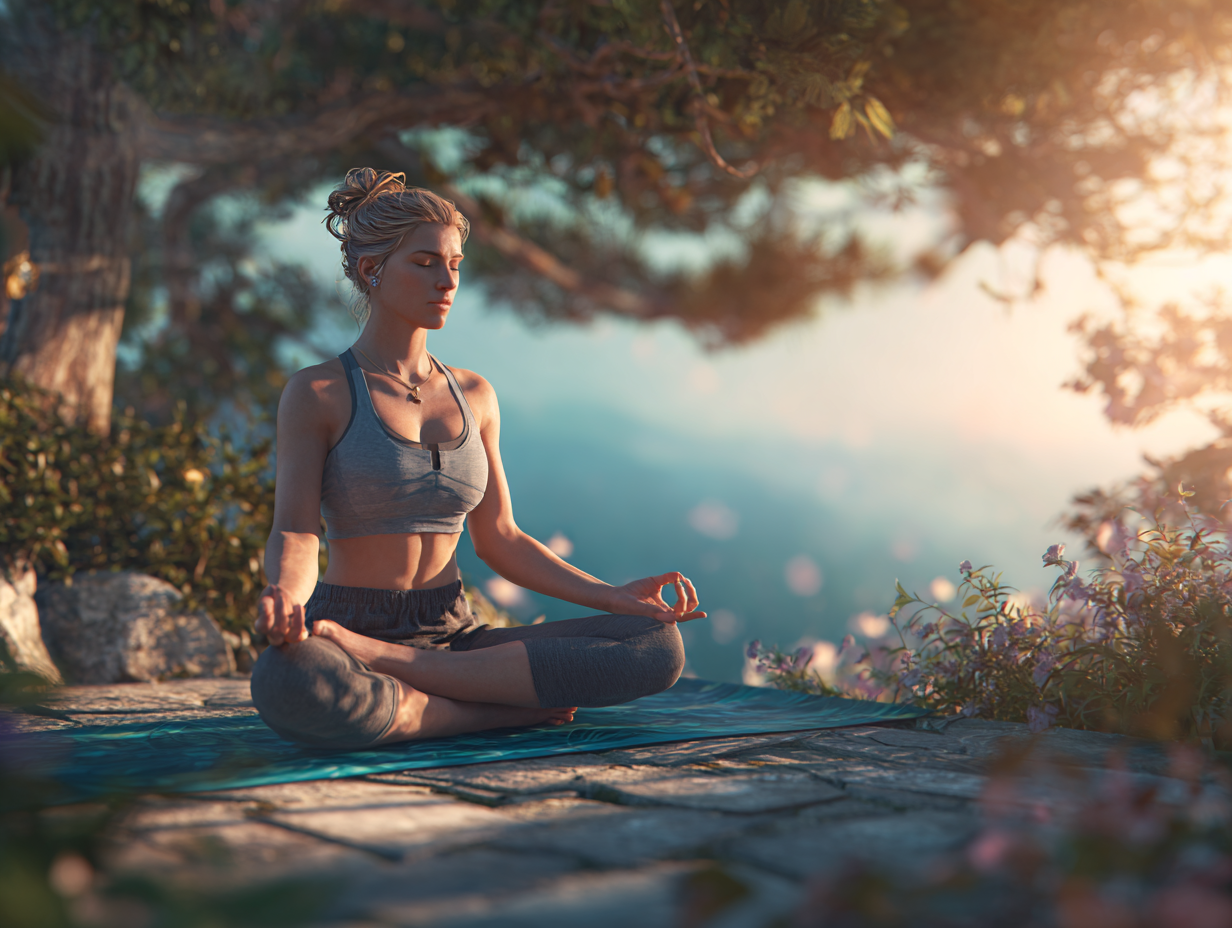 Медитация в лотусова поза